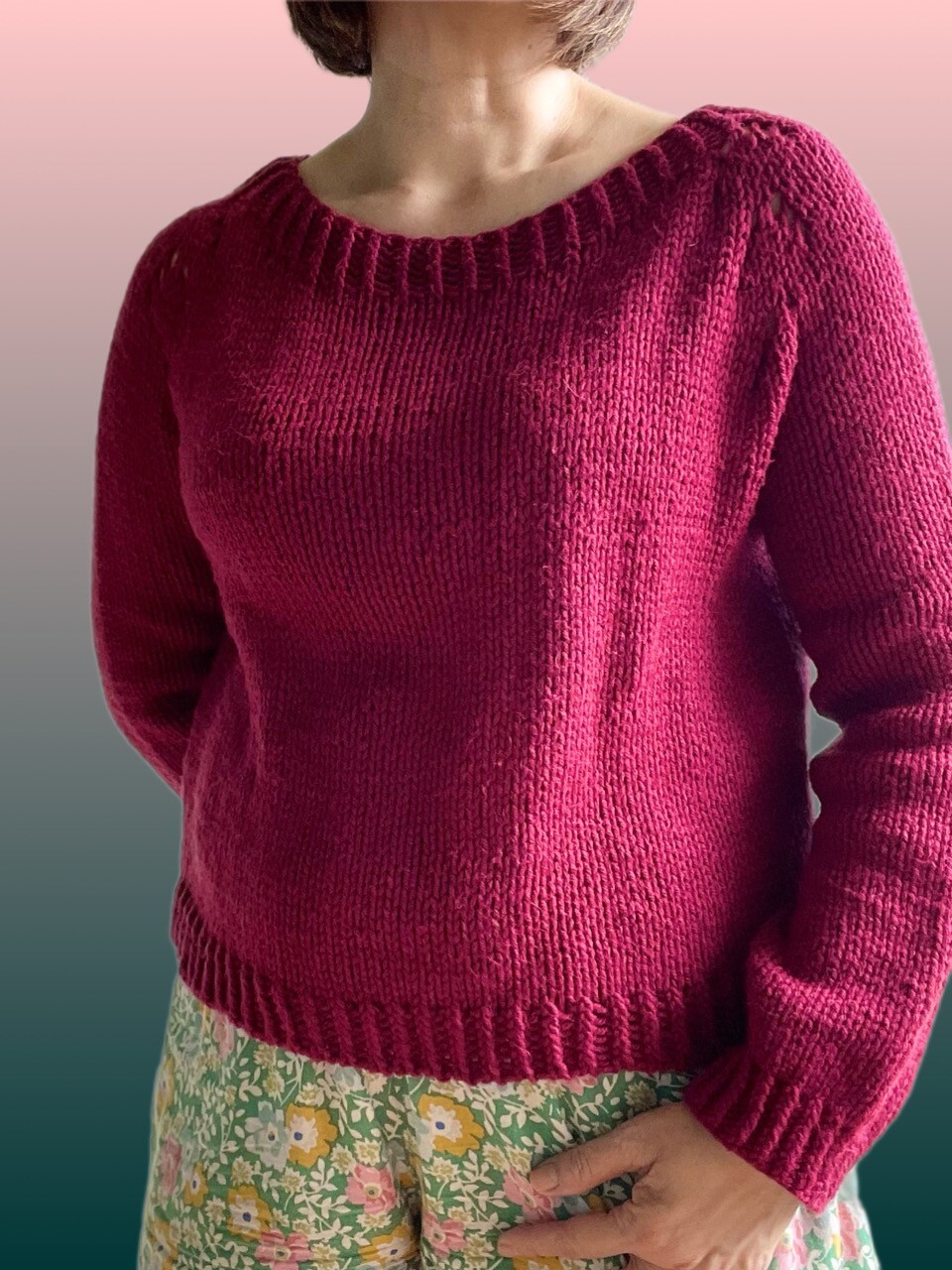 another look at my handknit sweater